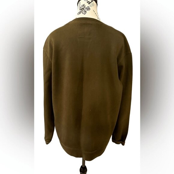 American Eagle Men’s Active Flex Crewneck Hunter Green Sweatshirt size medium - Picture 2 of 3